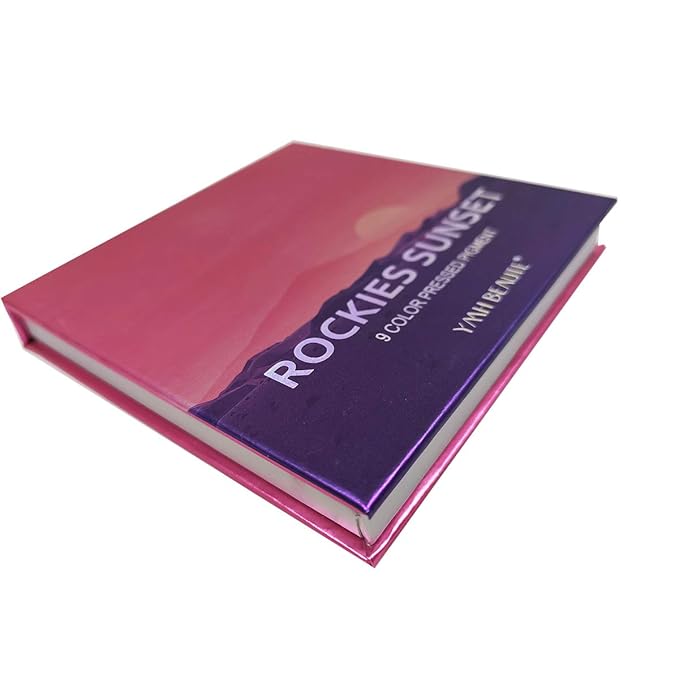 Highly Pigmented Eyeshadow Palette, 9 Color Bright Eye Makeup Palette Colorful Matte Eye Shadow Palettes Long Lasting Waterproof Cruelty-free, Rainbow (Pink)