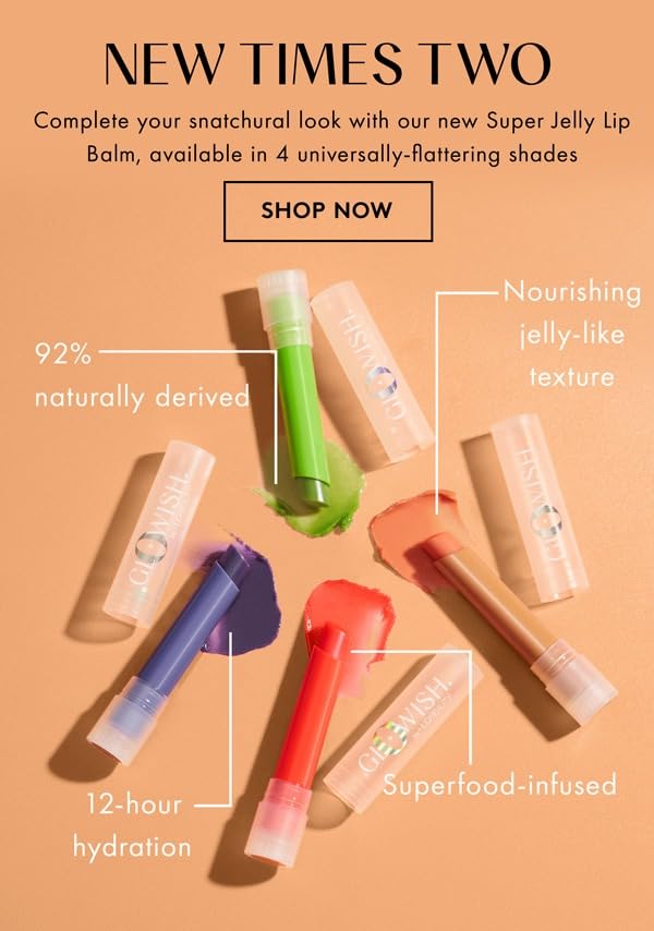 HUDA BEAUTY GloWish Super Jelly Lip Balm Goji Berry