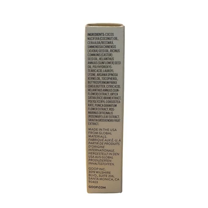 goop Beauty Lip Balm Pack of 2 | Moisturizing Lip Balm for Chapped, Cracked, & Dry Lips | Coconut Oil & Shea Butter | 0.16 oz Each