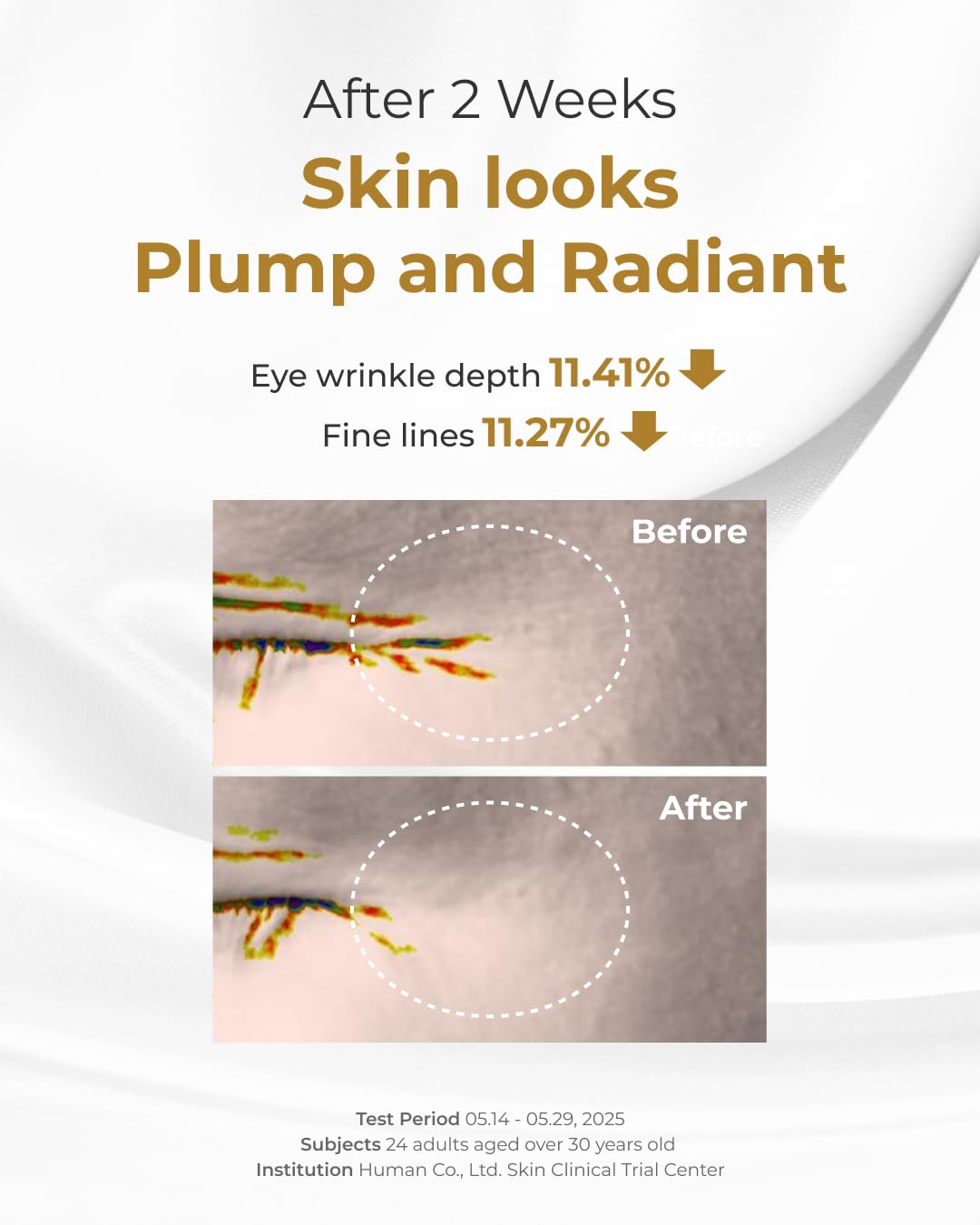 BOM COSMETICS Peptide Power Ampoule 1.01 Fl Oz, Penta-Peptide with 24k Gold Thread and 99% Pure Gold for Skin Collagen Boost, Firming Serum to Improve Elasticity and Radiance, Korean Skin Care