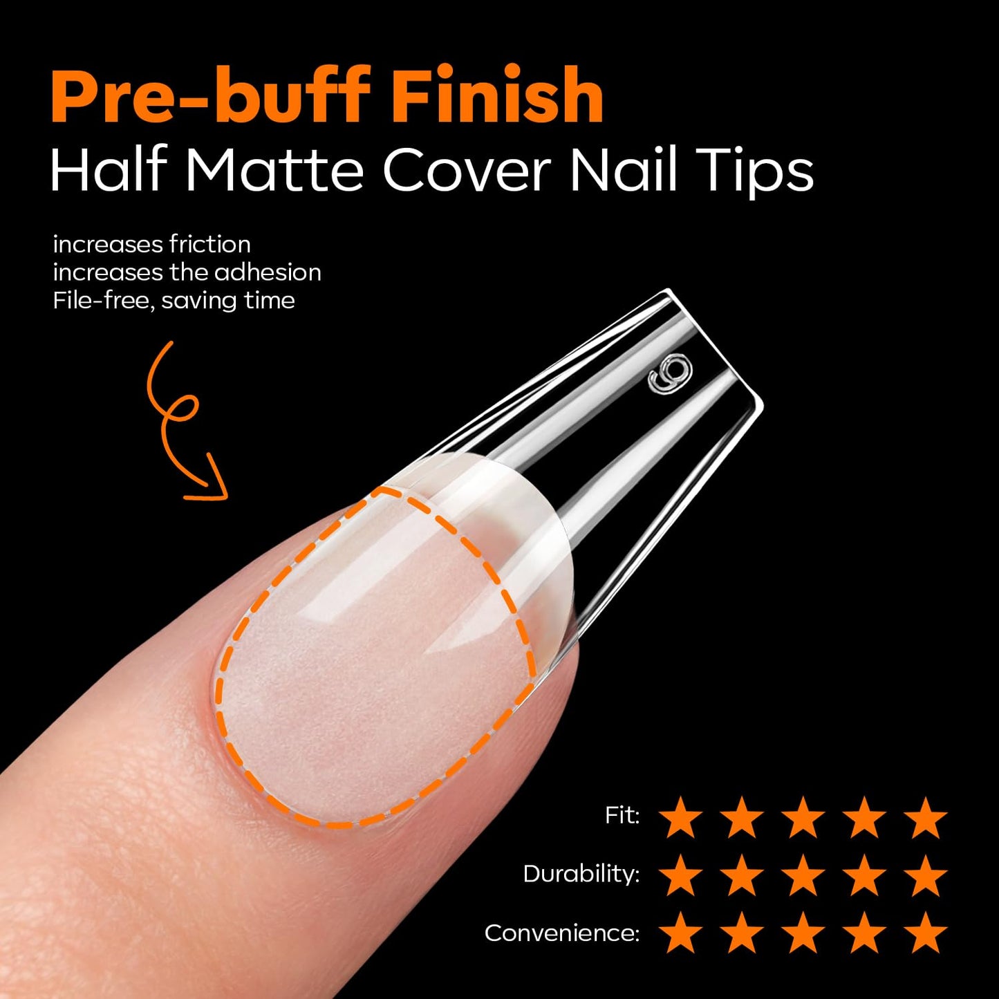 modelones Medium Coffin Nail Tips, Pre-shaped Soft Gel Tips Fake Nails False Acrylic Clear Full Cover Press on Extension Kit Gel Manicure DIY at Home 216PCS 12Sizes