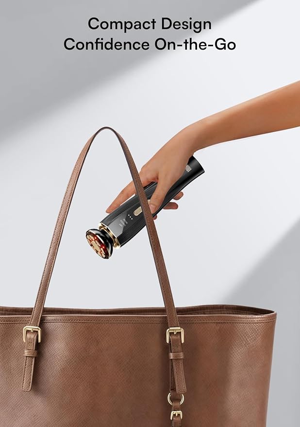 INIA Micro-Current Facial Device, 3-in-1 Facial Massager Red Light Therapy for Face and Neck True Beauty Glow Device Effective for Wrinkle and Puffiness