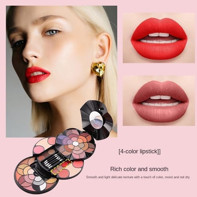 57 Colors Makeup Set (Type Y) for Valentines Day Gifts, Professional Makeup Kit for Women Full Kit, High Pigmented Eyeshadow Palette for Beginners, Make up Gifts for Girls and Teens