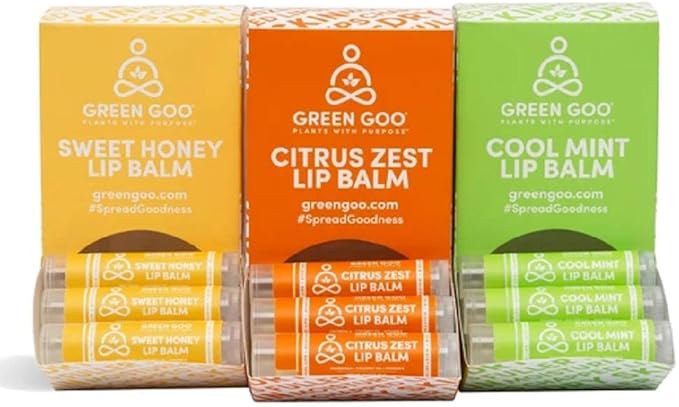 Green Goo All-Natural Lip Balm, Citrus Zest, 0.15-ounce Stick