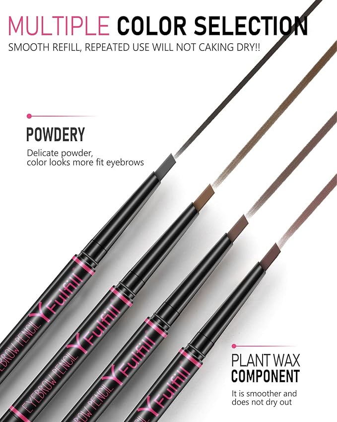 Grey Eyebrow Pencil for Older Women, Waterproof, Eyebrow Pen for Gray Hair