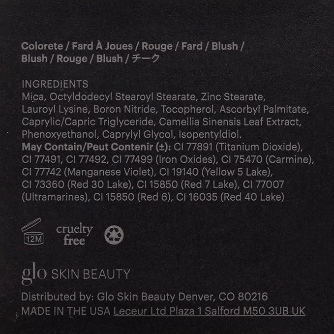 Glo Skin Beauty Blush (Soleil) - Pressed Powder Blush for Cheeks, High Pigment Mineral Face Makeup Creates a Natural, Healthy Glow