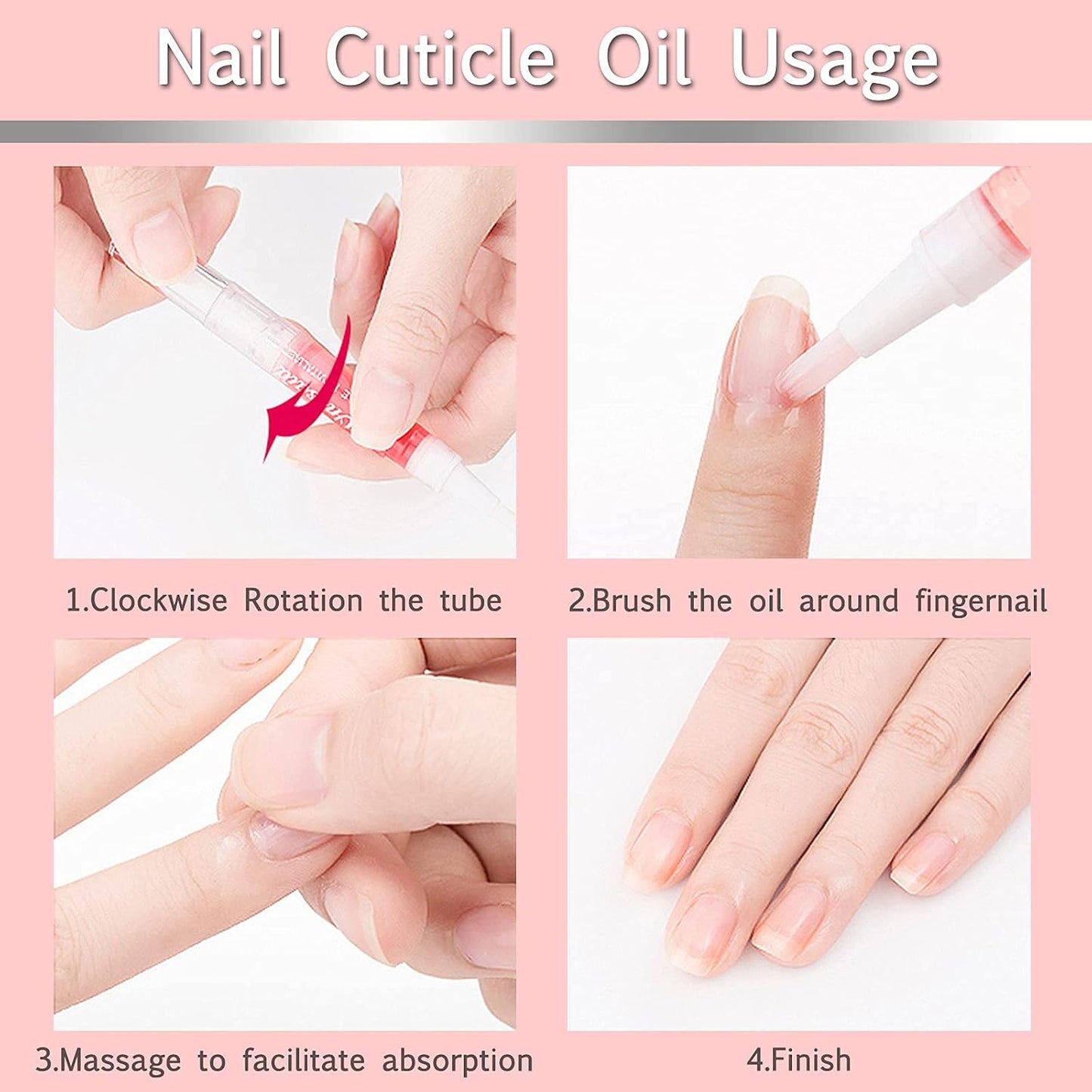 28Pcs Nail Cuticle Oils Nutrition Oil Pen Nail Nourishment Pens 28 Smell Cuticle Revitalizer for Agnail Nourish Skin NailCare (28pcs)