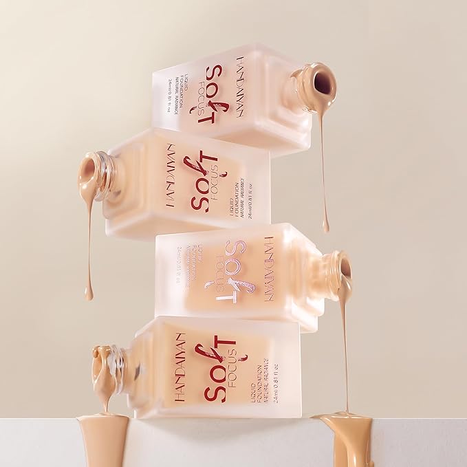 Full Cover Soft Focus Liquid Concealer, 24H Longwearing Waterproof Smooth Matte Flawless Finish Concealer Foundation Corrector for Eye Dark Circles Spots Face Concealer Matte Makeup Base,06