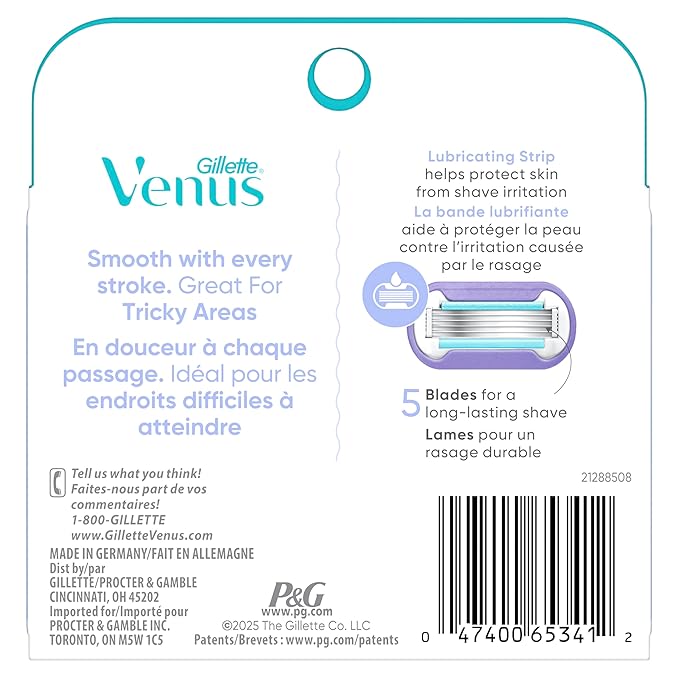Gillette Venus Extra Smooth Swirl Women's Razor Blade Refills - 4 Count
