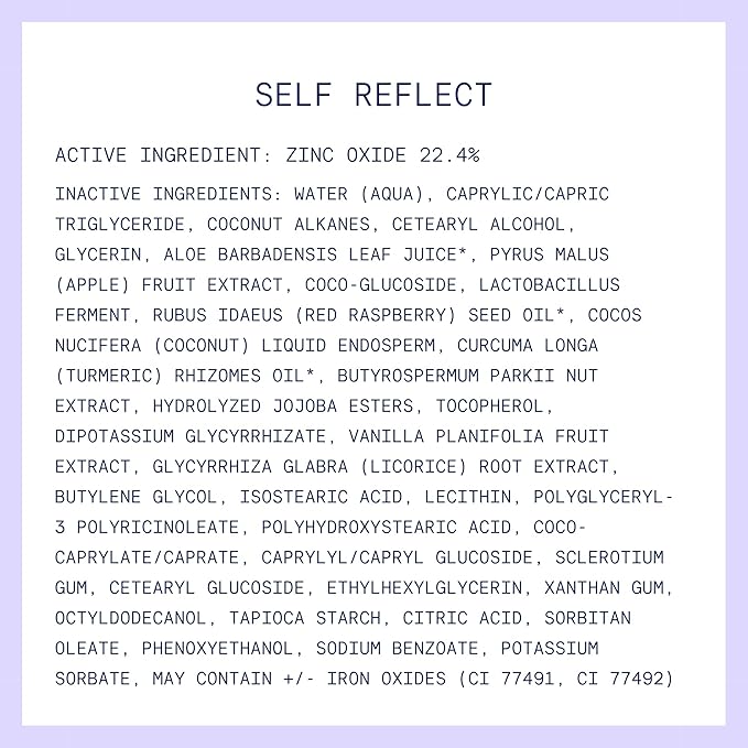 Kinship Zinc Oxide Mineral Sunscreen for Face Self Reflect SPF 32 | Vegan, Reef Safe, Non Toxic Eczema Sunscreen for Sensitive Skin | Sunblock Face Moisturizer with SPF (1.75 oz)