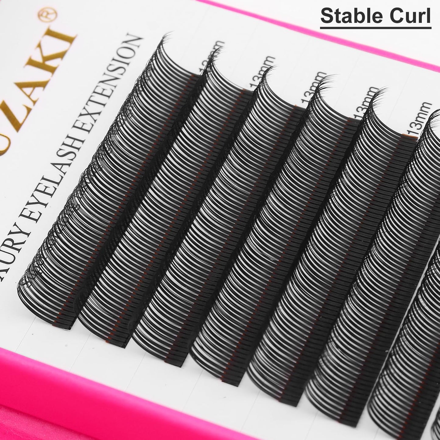 5D Flower Lash Extensions Spikes Lashes 0.07 Matte Black C Curl Lashes 13mm Volume Eyelash Extension Lash Trays Professional Use(5D Flower,0.07-C,13mm)