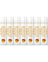 7-Pack Mango Lip Balm Gift Set by Naturistick. 100% Natural Ingredients. Best Beeswax Chapstick for Dry, Chapped Lips. Made in USA