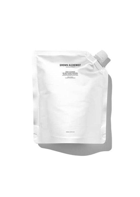 Grown Alchemist Body Cleanser REFILL Pouch: Geranium, Tangerine, Cedarwood. Gentle Body Wash that Hydrates and Cleanses Skin, 500 ml