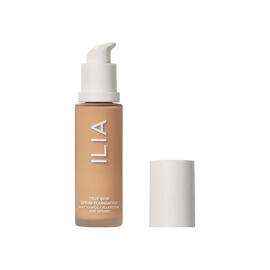 ILIA - True Skin Serum Foundation | Non-comedogenic, Cruelty-Free, Vegan, Weightless Feel, Buildable Coverage, Safe For Sensitive Skin (Aran SF6.5)