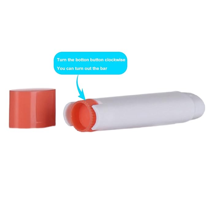 5ml 50Pcs Empty Oval Deodorant Lip balm Tubes Containers Twist-up Refillable Containers for Lipstick,Chapstick,Homemade Lip balm,DIY Deodorants(Pink White)