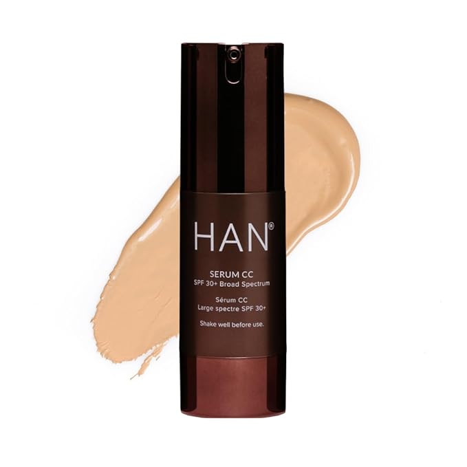 HAN Skincare Cosmetics Serum CC with SPF 30 I Vegan I Cruelty-Free I Waterless (Shade 2)