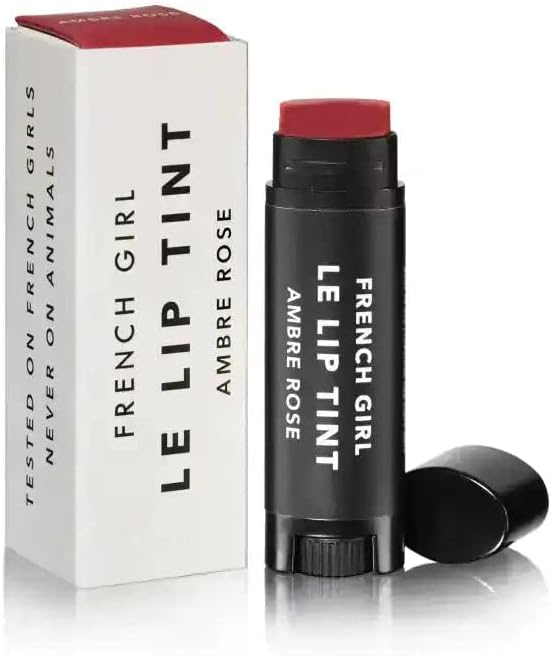 French Girl Le Lip Tint - Moisturizing & Hydrating Lip Balm for Sheer, Buildable Coverage & Shine, Clean Formula, Organic Ingredients, Vegan & Cruelty-Free
