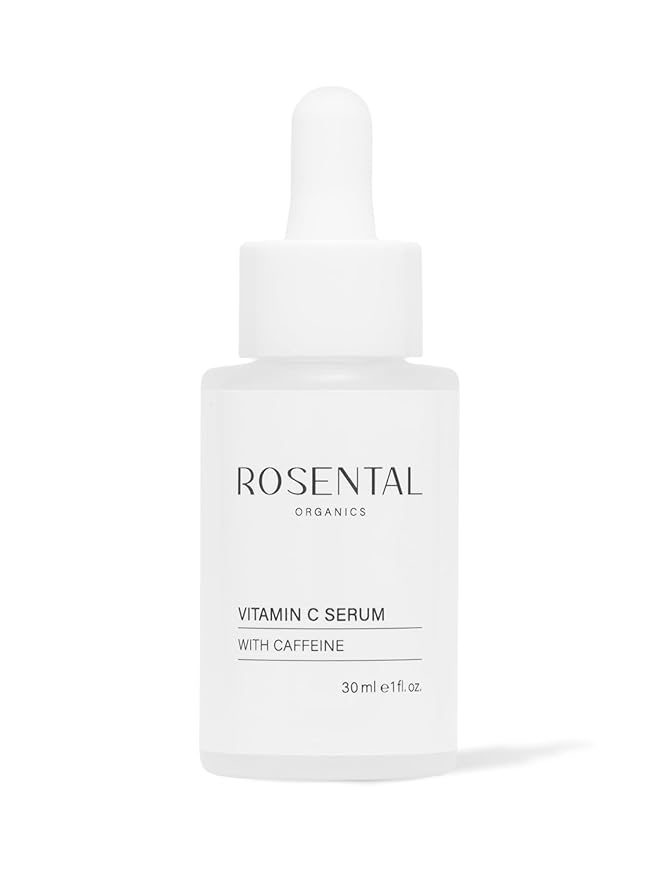 Organics Vitamin C Serum with Caffeine (30ml) – Hydrating Face Serum for Dark Spots, Acne Scars, Wrinkles – Brightening & Anti-Aging Facial Care – Natural Cosmetics – Made in Germany