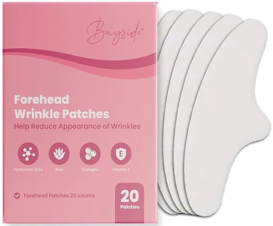 Forehead Wrinkle Patches | Anti-Wrinkle Facial Patches for Fine Lines | Overnight Wrinkle Filler & Deep Line Treatment | Disposable Face Tape for a Youthful, Firmer, and Smoother Appearance | 20 Count