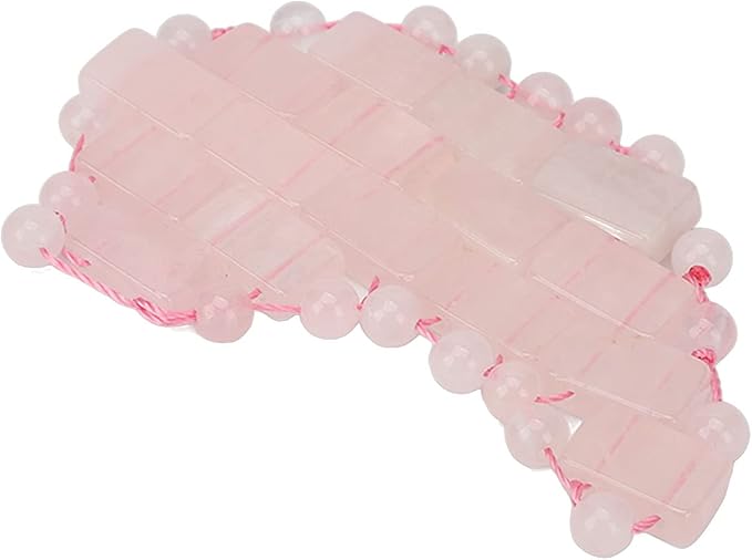 2Pcs Jade Eye Mask, Jadestone Eye Patch, Rose Quartz Anti Aging Eye Pad Sleep Eye Pad to Eliminate Wrinkles, Puffiness & Irritation (Reusable)