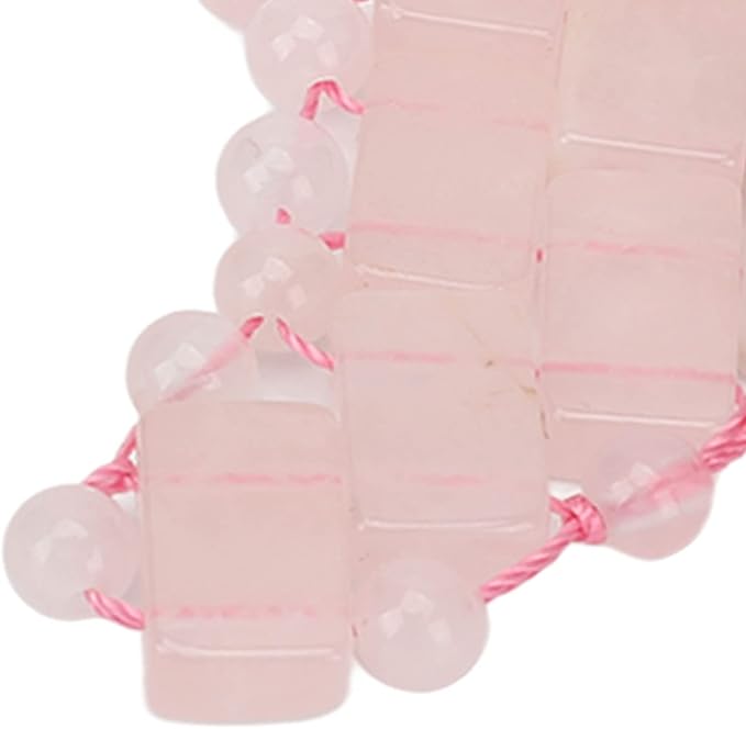 2Pcs Jade Eye Mask, Jadestone Eye Patch, Rose Quartz Anti Aging Eye Pad Sleep Eye Pad to Eliminate Wrinkles, Puffiness & Irritation (Reusable)