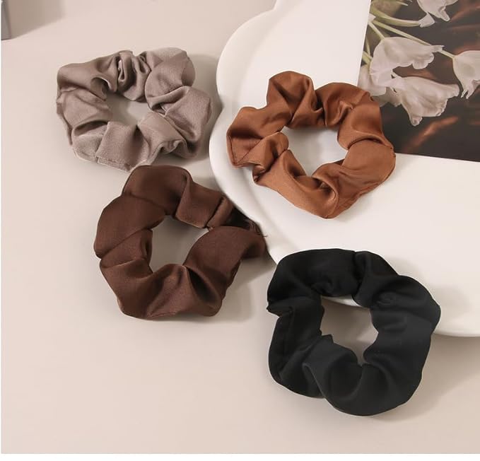 7pcs/Set Hairdressing Accessories Kit, Lovely Bear Decor Head Band, Elastic Fluffy Water Absorbent Head Hoops, Flower Shaped Hair Claw Clips, Ponytail Holders Hair Ties (White)