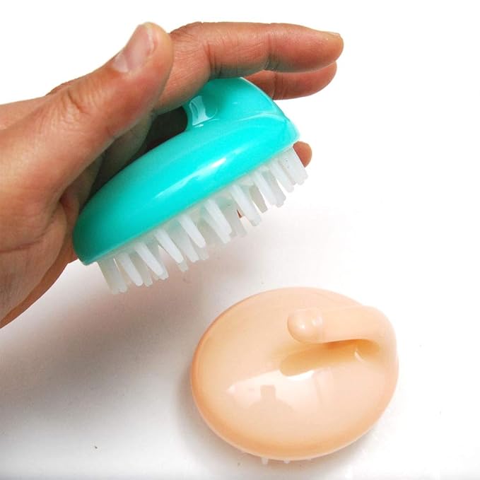 Hair Scalp Massage Shampoo Brush Massager (Assort Color_2 Pack)