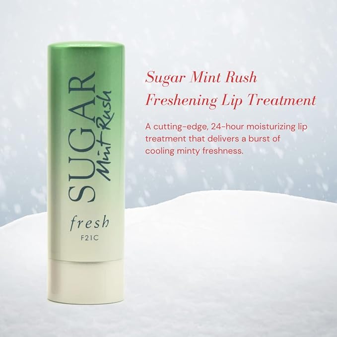 Fresh Color & Care Sugar Lip Set: Sugar Mint Rush Freshening, Rose Tinted Lip Treatment, and Advanced Therapy