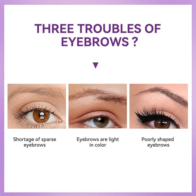 2Pcs Peel Off Eyebrow Tint Gel - Waterproof & Sweatproof All-Day Wear, Transfer-Resistant Tattoo Effect, All Skin Types + Mother’s Day Gift Set, 03#Light Brown