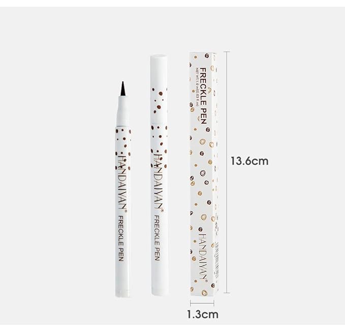 Freckle Pen 4 Colors Natural Freckle Pen Fake Freckle Pen Waterproof Long Lasting Soft Spots Natural Relaxing Sun Makeup (Chestnut)
