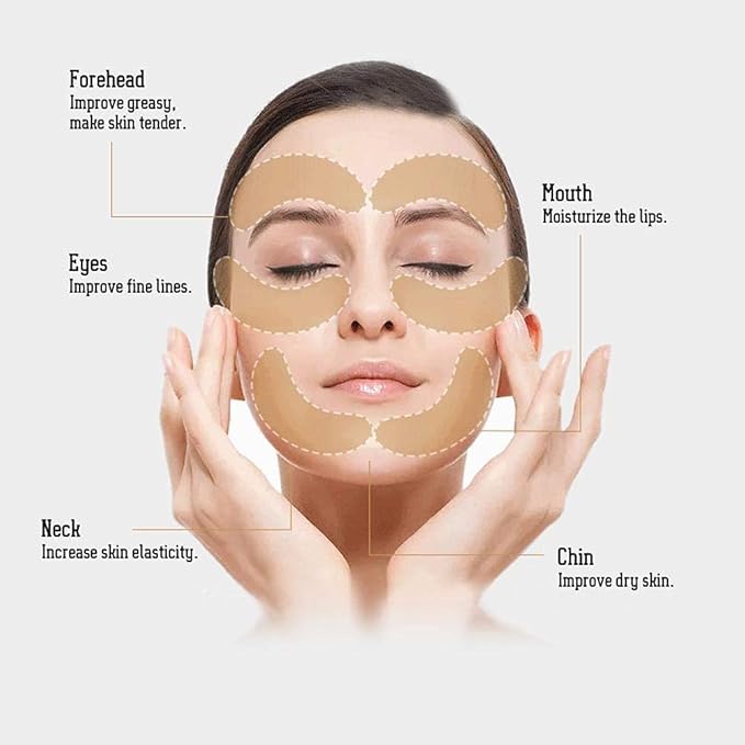 5 Pairs Under Eye Patches - Silicone Reusable Eye Patches Reduce Wrinkles and Fine Lines, Pair With Metal Eye Cream Applicator, Under Eye Mask for Skin Care Effect to Reduce Wrinkles Fine Lines