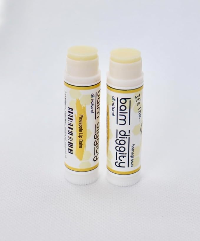 It's The Balm Diggity 2-pack Pineapple Beeswax, All-Natural, Moisturizing, and Nourishing Lip Balm Made With Just 5 Ingredients