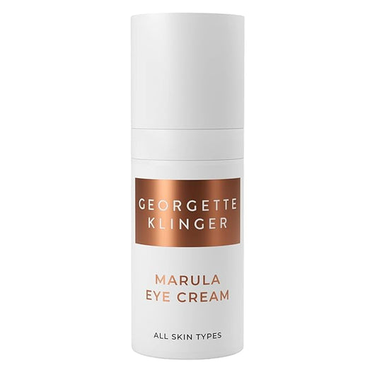 Georgette Klinger Marula Eye Cream - Anti-Aging, Caffeine-Infused Gentle Formula - Reduces Redness, Puffiness, and Dark Circles, while Hydrating and Brightening Skin - 1/2 oz