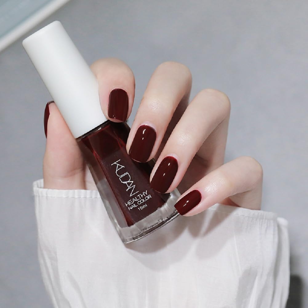 Nail Polish set - Nail Lacquer Quick Dry, Full Size, Vibrant, Colorful, Trendy, Glitter, Glossy, Metallic, Matte Nail Art Nail Shades (N30 Cherry red, 52g)