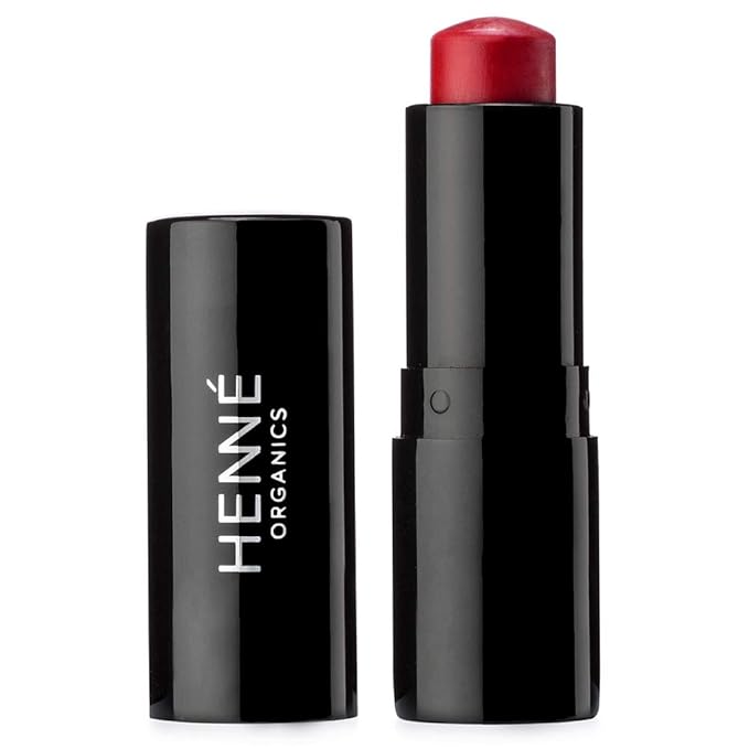 Henné Organics Luxury Lip Tint - Moisturizing, Sheer Natural Color - Desire (Red)