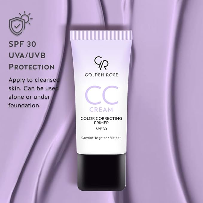 Golden Rose Makeup CC Cream Color Correcting Primer - (Violet)