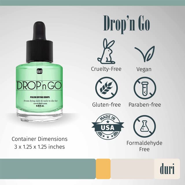 duri Rejuvacote 1 Nail Growth System and duri Drop'n Go Polish Drying Drops Combo