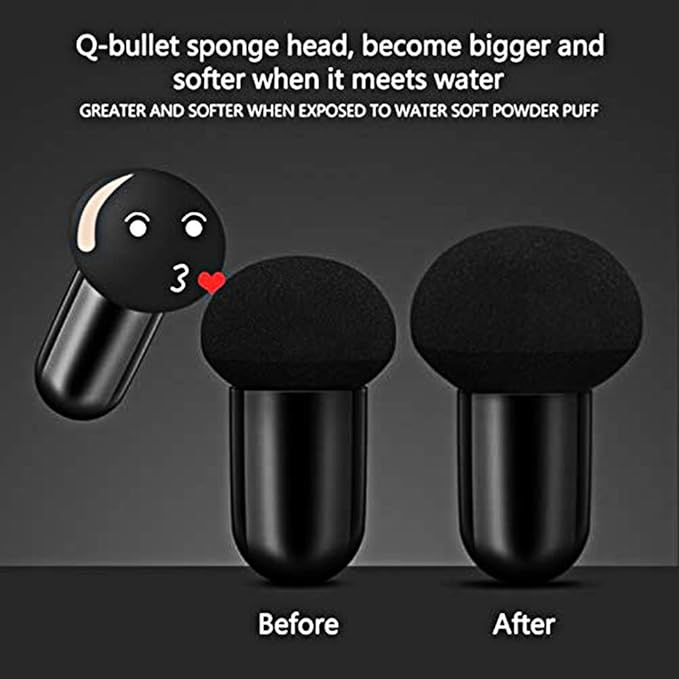 GL-Turelifes Mushroom Head Air Cushion Foundation CC Cream Water Feeling Flawless BB Cream Moisturizing Oil Control, Lightweight & Smoothing Natural Concealer (Apricot)