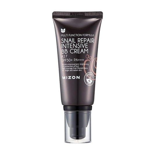 MIZON Snail Repair Blemish Balm, Multifunctional BB Cream with Snail Mucus Filtrate, Skin Care and Makeup Coverage, Strenghtens Skin Elasticity, Improves Fine Wrinkles (#27)