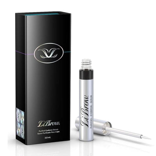 LiBrow Purified Eyebrow Physician-Formulated Serum for Fuller & Thicker Looking Eyebrows | Natural Eyebrow Enhancer Safe for Sensitive Skin | 90-Day Supply (3ml)