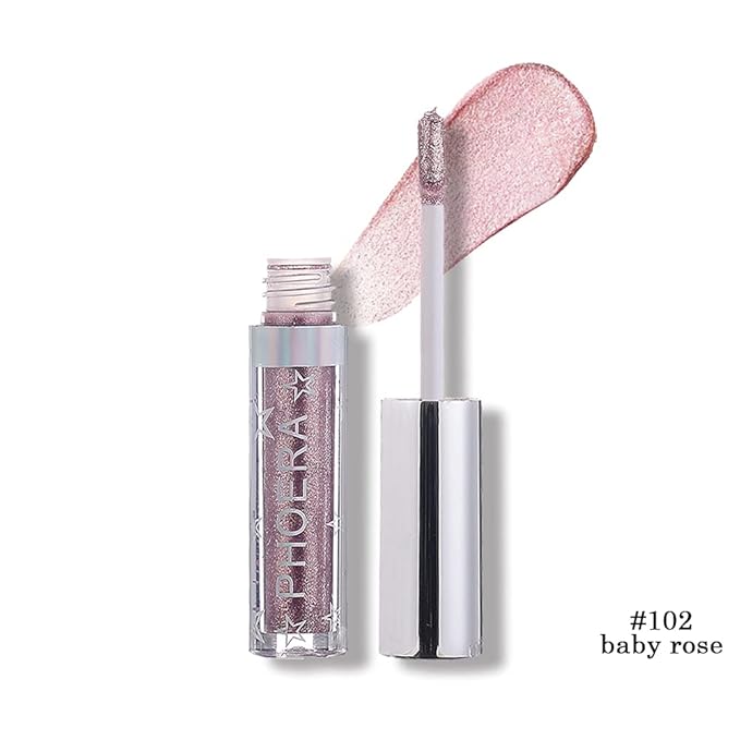 Glitter Eyeshadow，Makeup For Eyes Liquid Shimmer Sparkle Glow Light Colors Pencil Stick Shiny Long Lasting Waterproof Shining Eye Shadow Sets Metallic Pigments Metals Gloss Sparkling Pen Kit (A102)