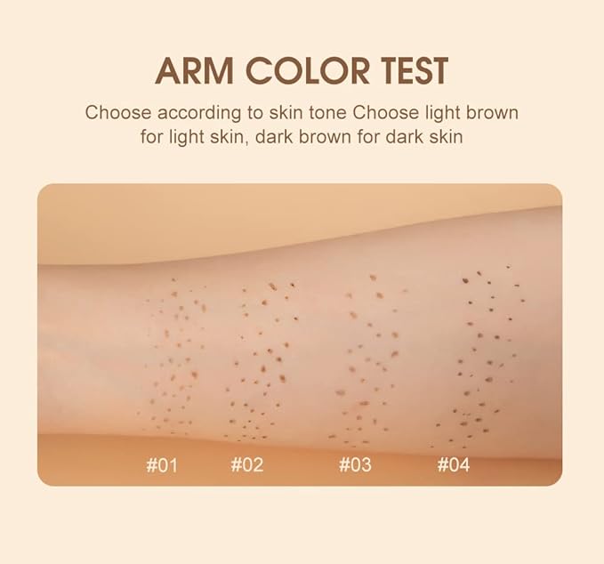 Freckle Pen 4 Colors Natural Freckle Pen Fake Freckle Pen Waterproof Long Lasting Soft Spots Natural Relaxing Sun Makeup (Natural Coffee)