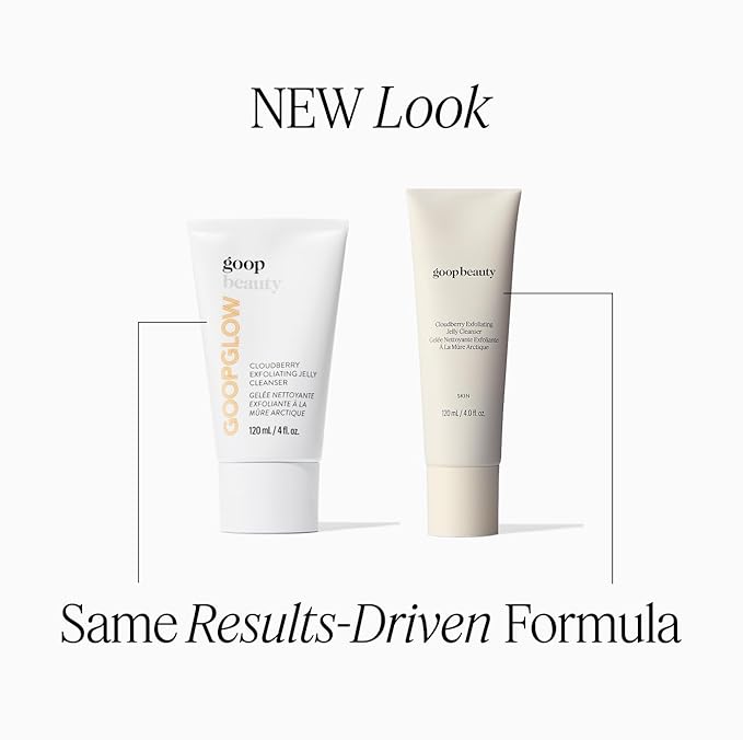 goop Beauty Exfoliating Jelly Cleanser | Face Wash to Clean & Smooth Skin | Squalane, Kakadu Plum, & Vitamin C | Moisturizes & Soothes Skin | Paraben & Silicone Free | 4 fl oz