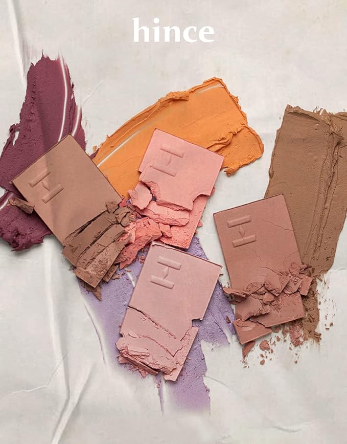 hince True Dimension Layering Cheek - Cream & Pressed Powder 2 Different Shades & Textures - Silky Seamless Long Lasting Blush Makeup - Muted Beige & Elegant Rose Beige (1, REFINEMENT, L004)