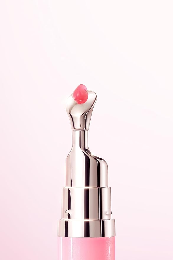 Hydrating Brightening Lip Serum, Nourishing Hydration Tinted Lip Stain, Plumping Lip Gloss with Polypeptide Squalane (01 Baby Pink)