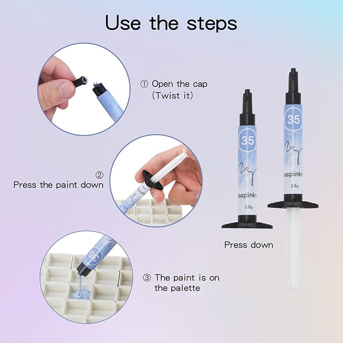 Gel palette Painting gel for nail art 40colors individual squares UV LED Gel for Nail Art DIY