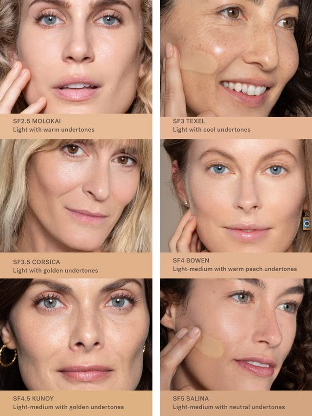 ILIA - True Skin Serum Foundation | Non-comedogenic, Cruelty-Free, Vegan, Weightless Feel, Buildable Coverage, Safe For Sensitive Skin (Molokai SF2.5)