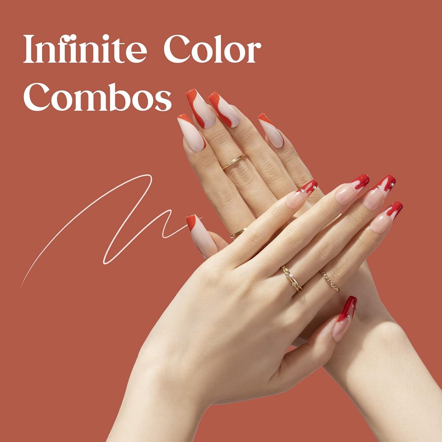 beetles Gel Polish 12 Pcs White Nude Red Green Gel Polish Paint Swirl Gel Nail Art Built Thin Brush in Bottle Soak off Uv Led Lamp Fall Gel Nail Polish