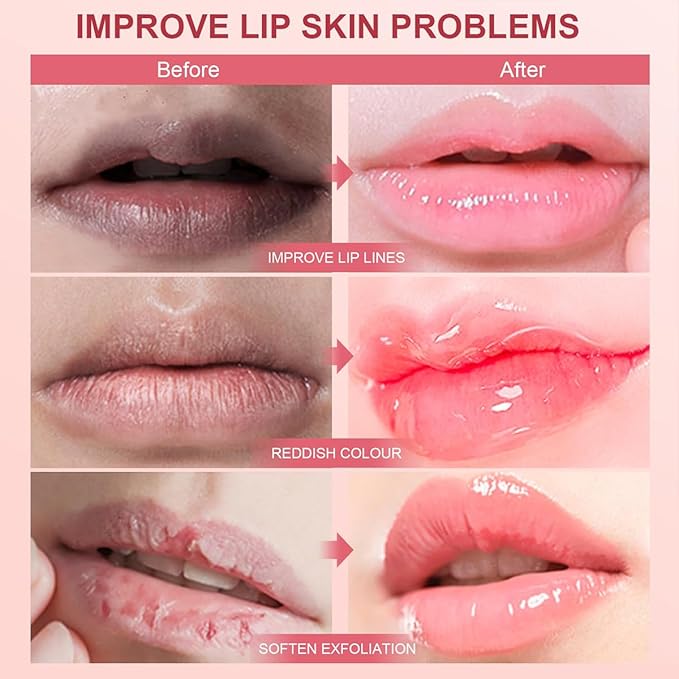 GECOMO Lip Glowy Balm, Moisturizing Lip Gloss, Nourishing Glossy Transparent Plumping Oil, Non-sticky Tinted Toot Lip Balm for Lip Care (GRAPEFRUIT) 0.35oz