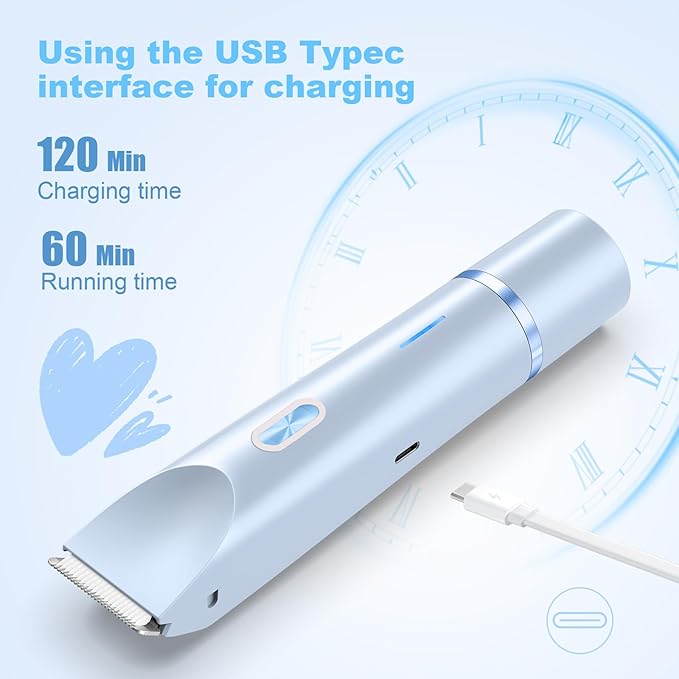 2025 New Bikini Trimmer for Women,Dermave Bikini Shaver,2-in-1 Electric Razors for Women(Blue)